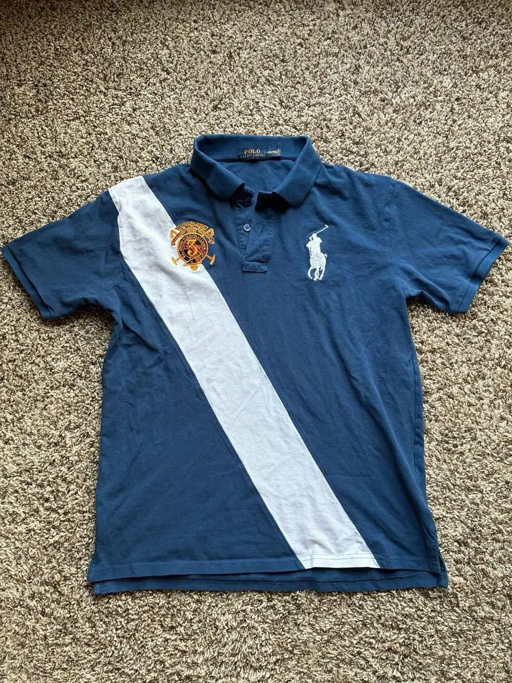 Polo Ralph Lauren Snow Polo Challenge 45th Anniversary Crest Big Pony Polo Shirt